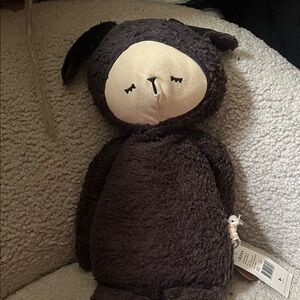 New Fabelab Big Buddy-Black Sheep Sift Plush Toy 100% Organic Cotton NWT